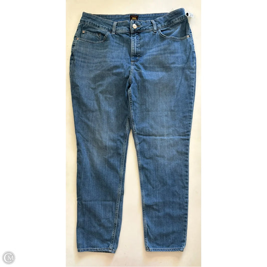 Jeans Straight By Lee In Blue, Size: 18