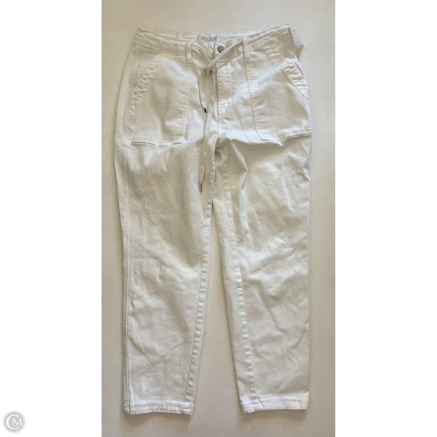 Jeans Straight By Judy Blue In Cream, Size: 10