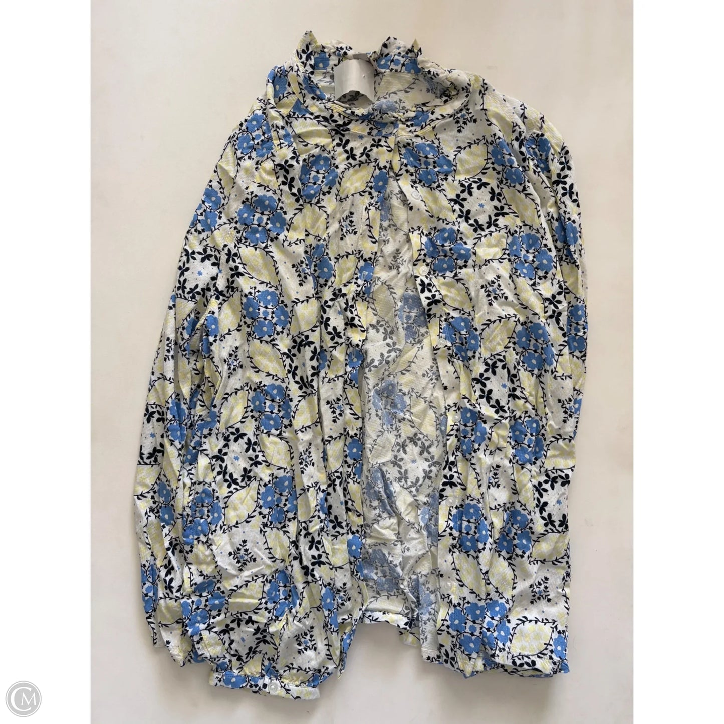 Top Long Sleeve By Loft In Floral Print, Size: Xl