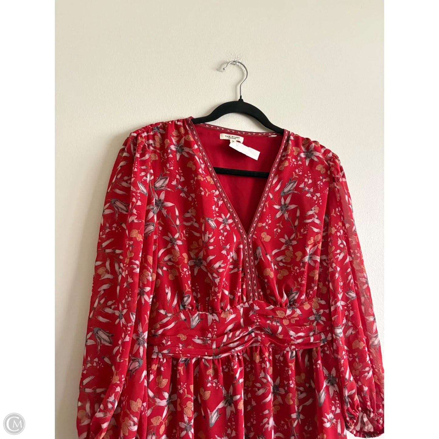 Dress Casual Midi By Max Studio In Red, Size: M