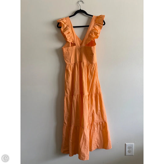 Dress Casual Maxi By Francesca’s In Orange, Size: S