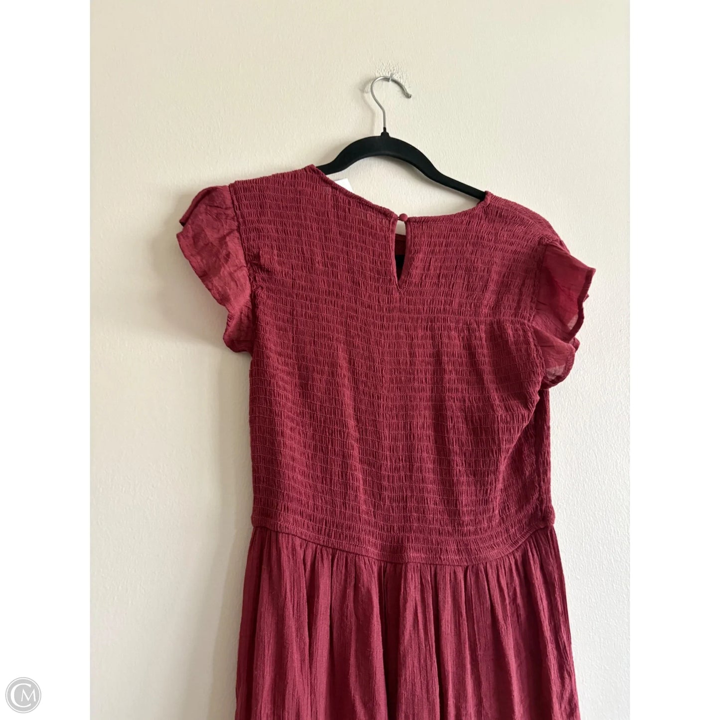 Dress Casual Maxi By Sweet Wanderer In Maroon, Size: L