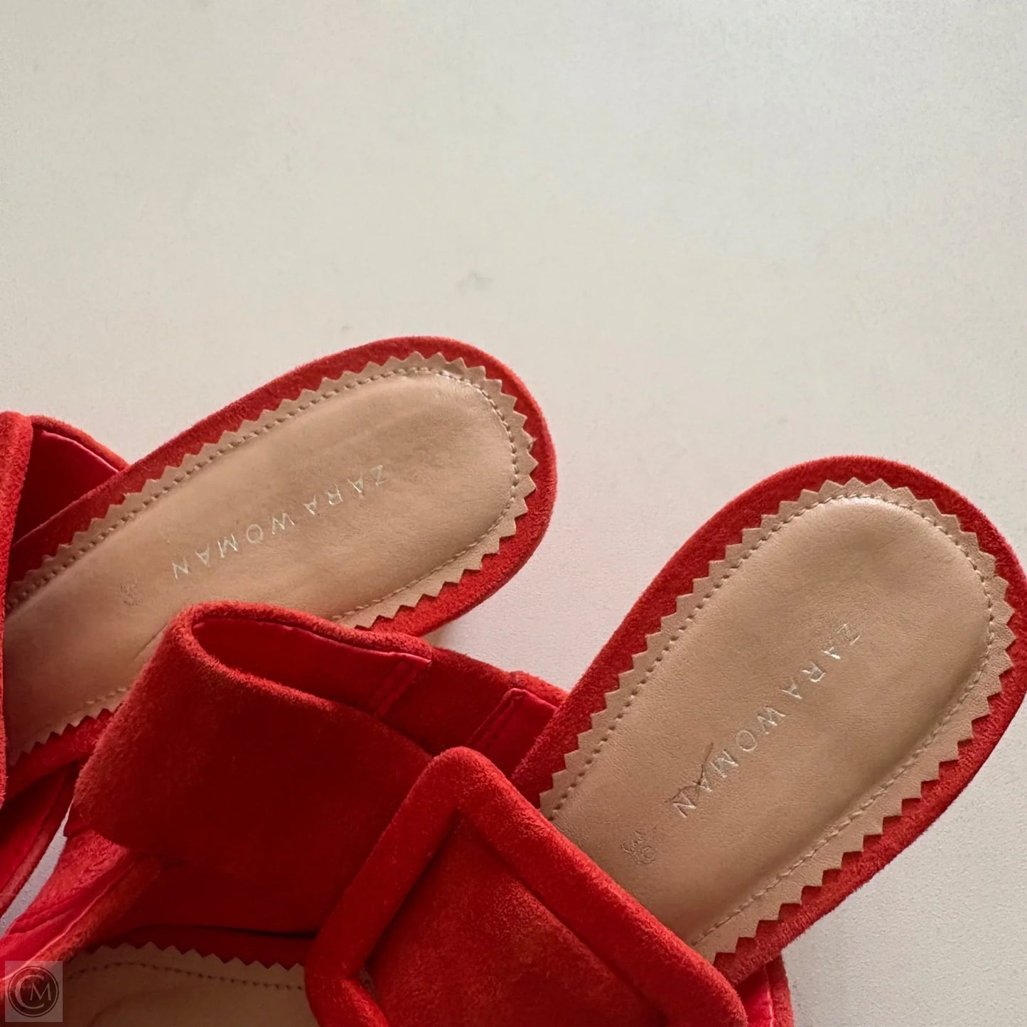 Shoes Heels Kitten By Zara In Orange, Size: 8.5