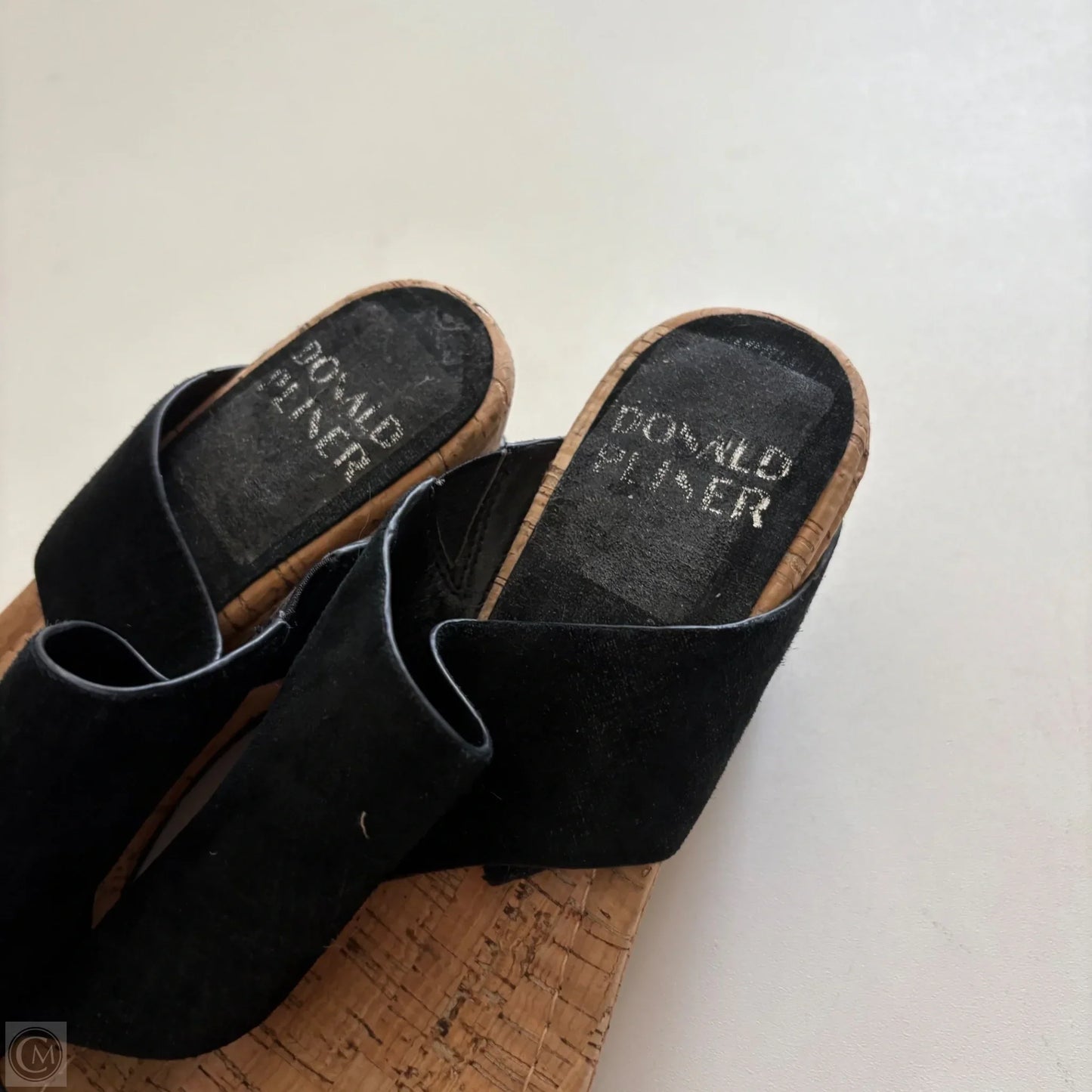 Sandals Heels Wedge By Donald Pliner In Black, Size: 8