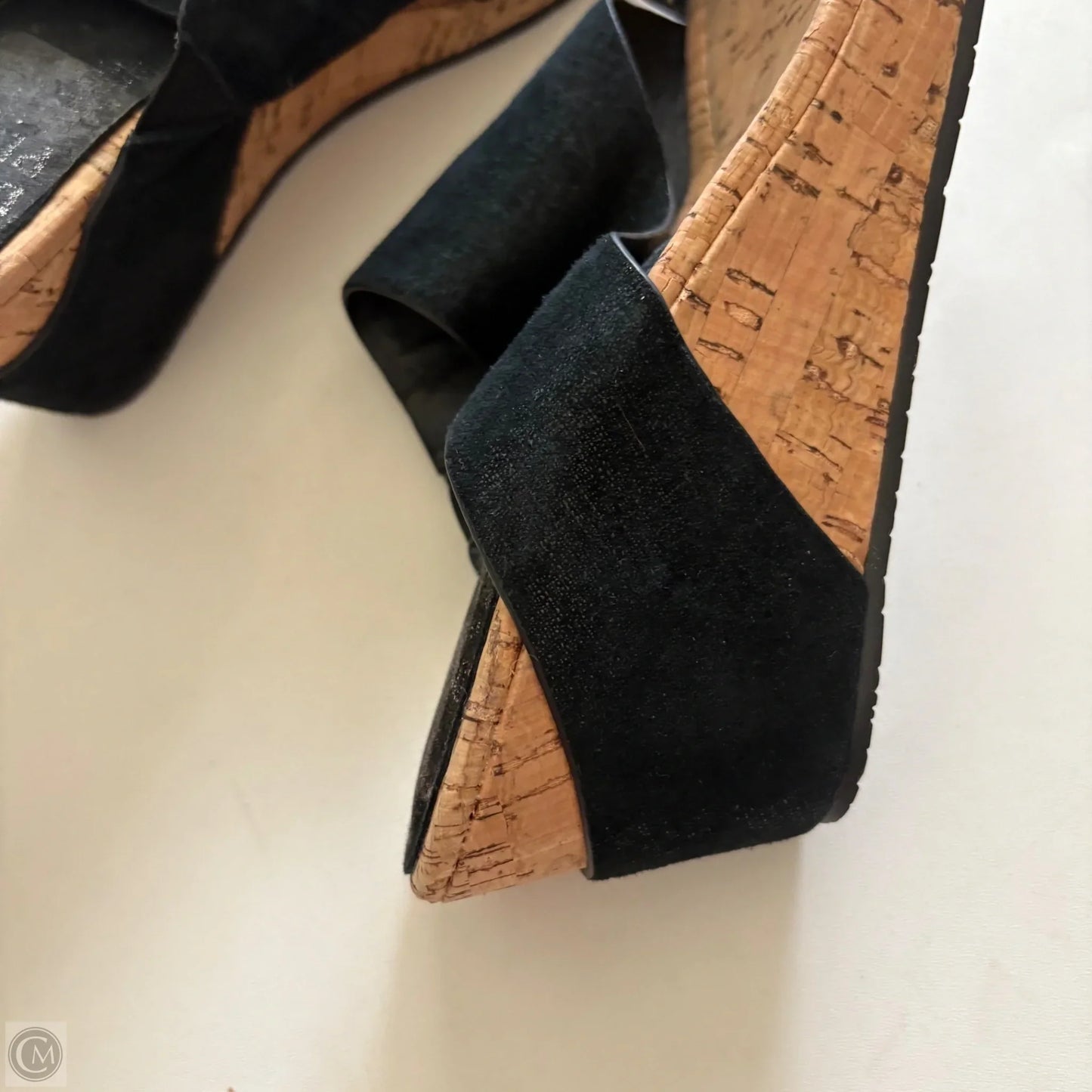 Sandals Heels Wedge By Donald Pliner In Black, Size: 8