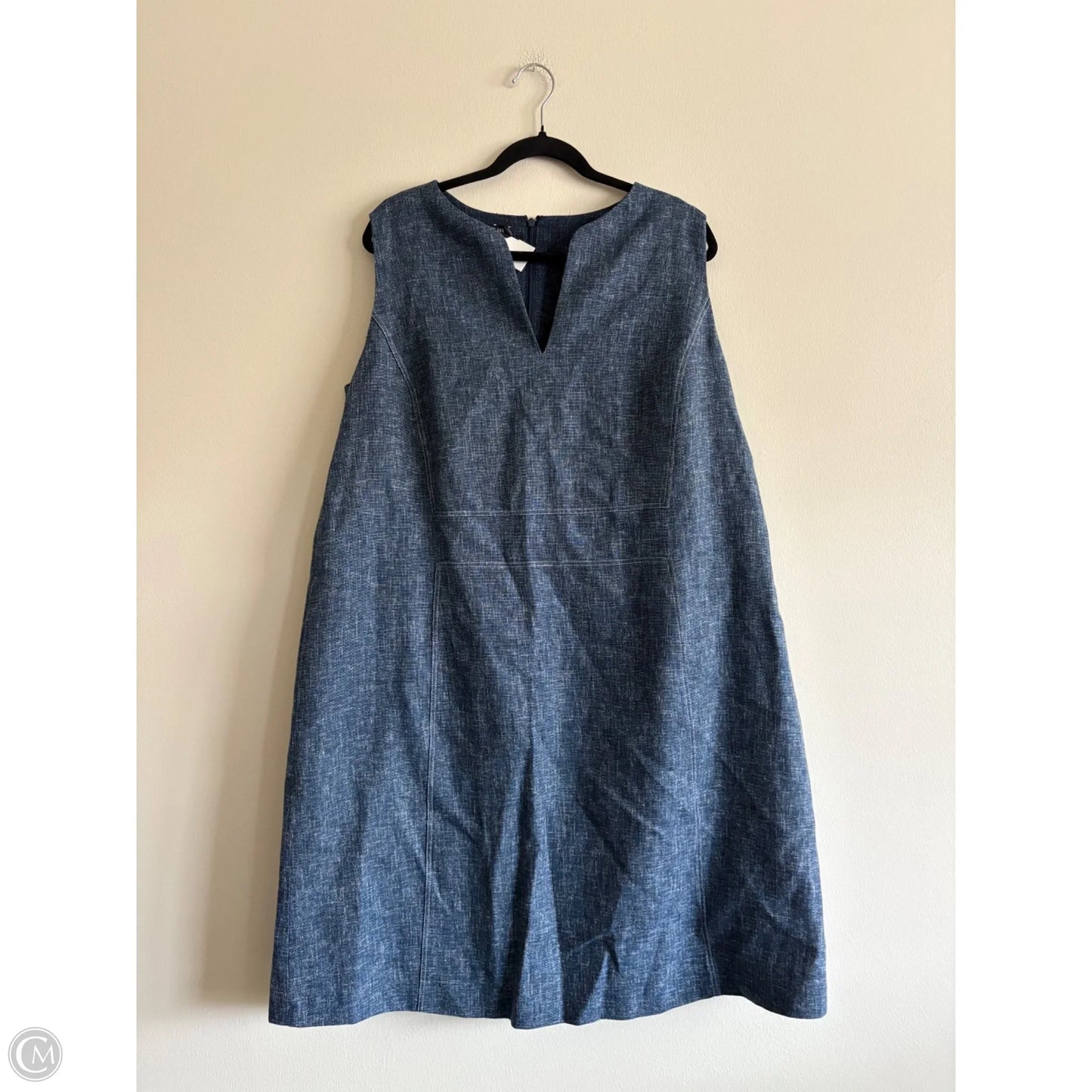 Dress Designer By Lafayette 148 In Blue, Size: 18