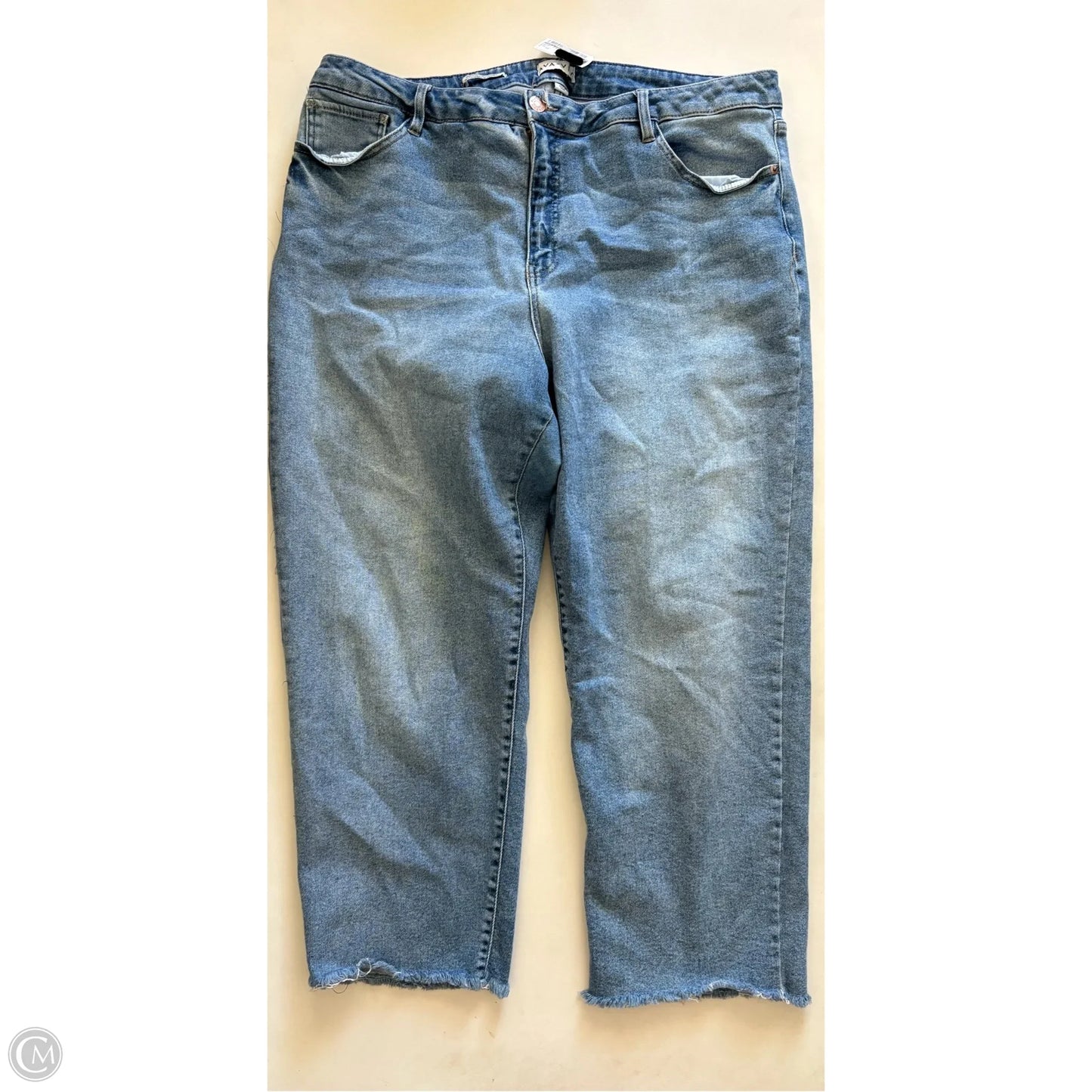 Jeans Straight By Ava & Viv In Blue, Size: 22