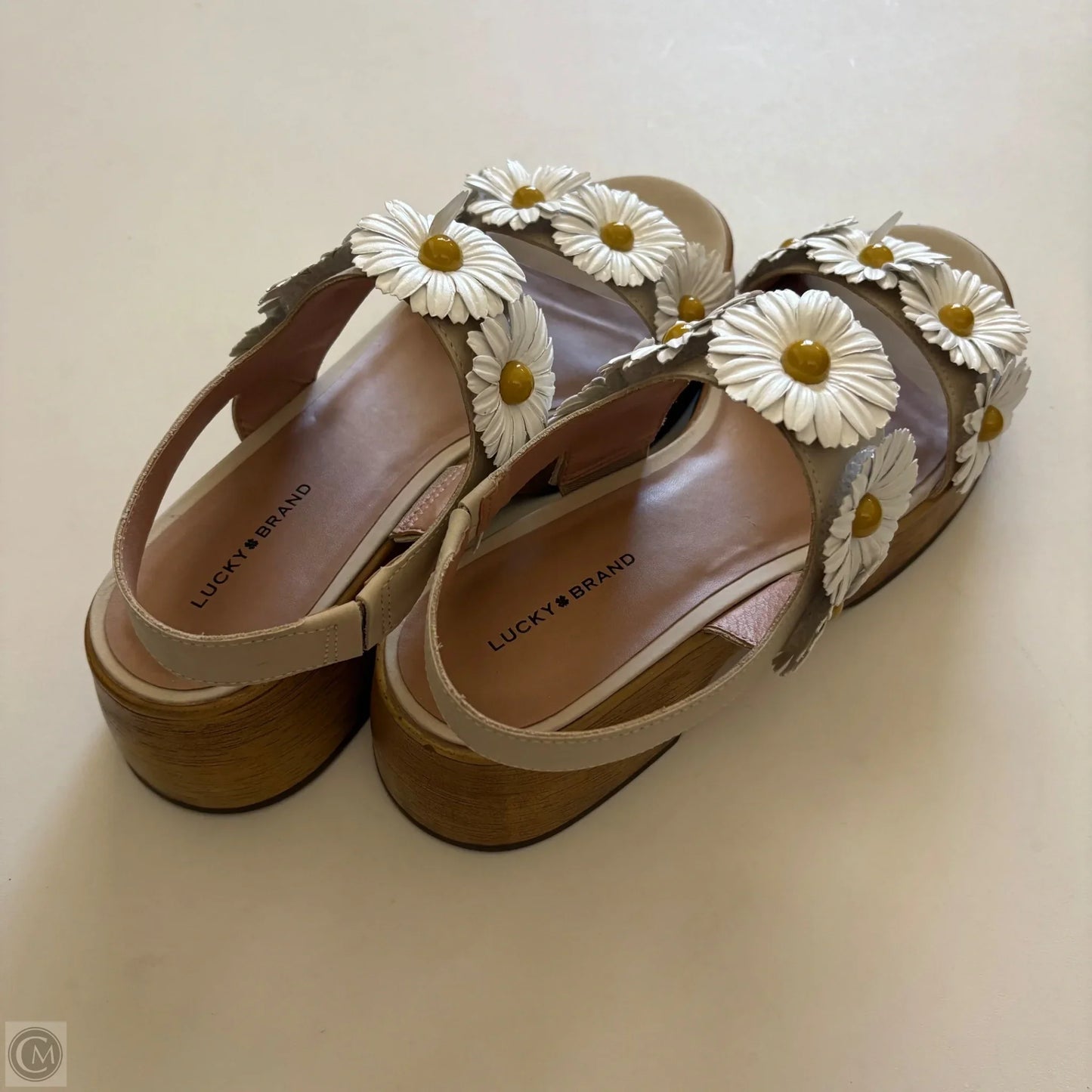 Shoes Heels Block By Lucky Brand In Floral Print, Size: 9.5