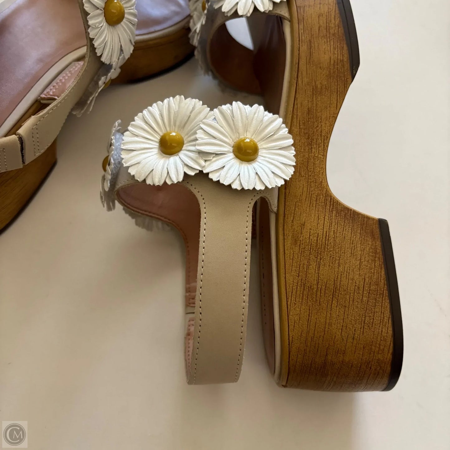 Shoes Heels Block By Lucky Brand In Floral Print, Size: 9.5