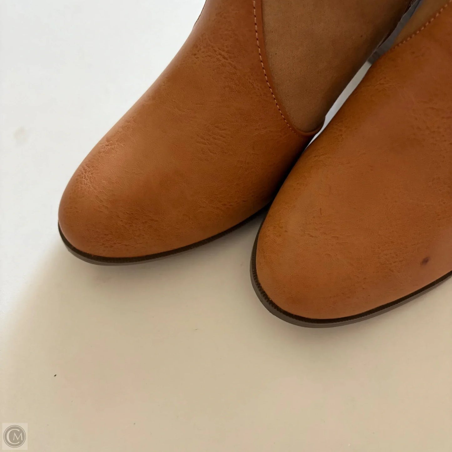 Boots Ankle Heels By Comfort Casual In Tan, Size: 10