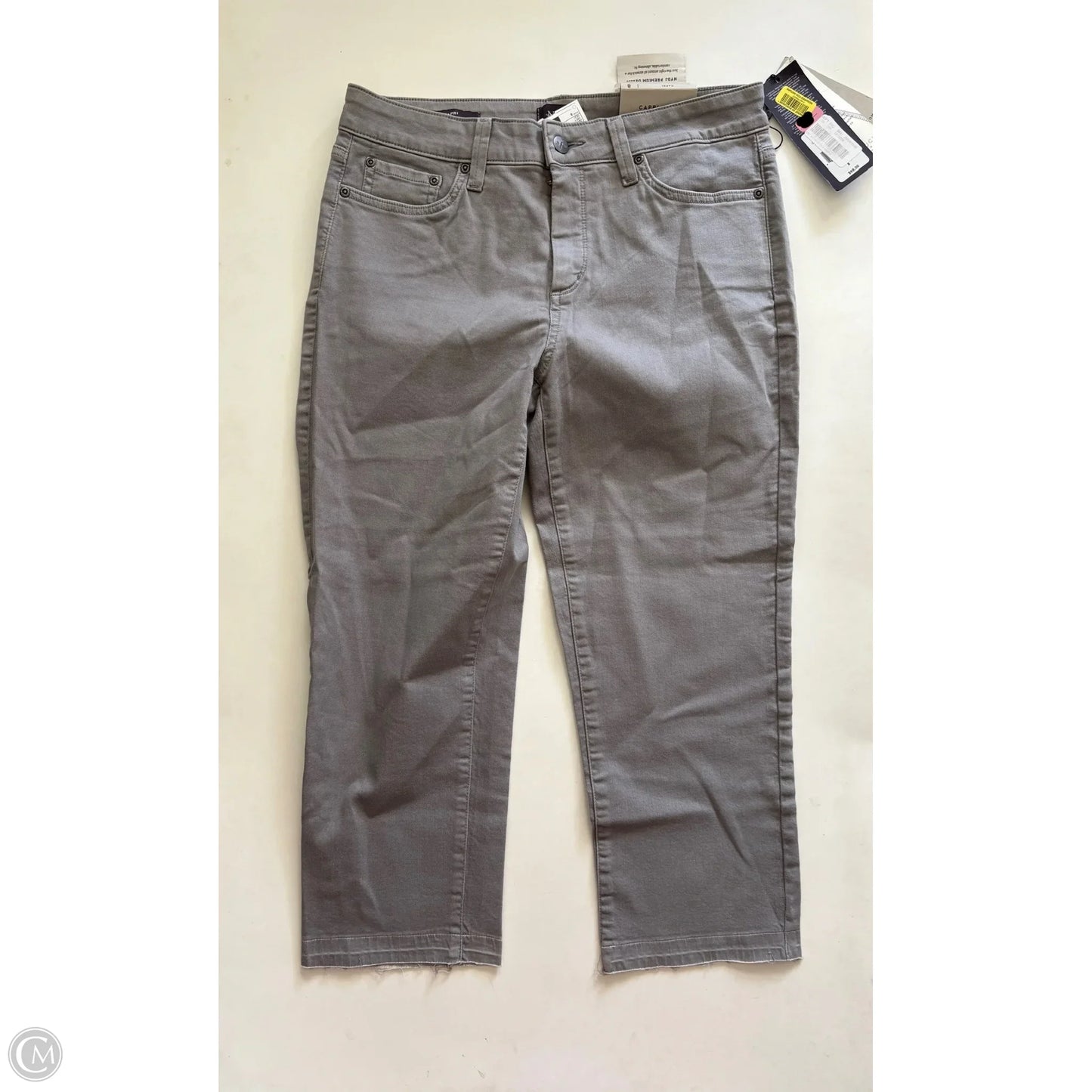 Jeans Cropped By Not Your Daughters Jeans In Grey, Size: 8