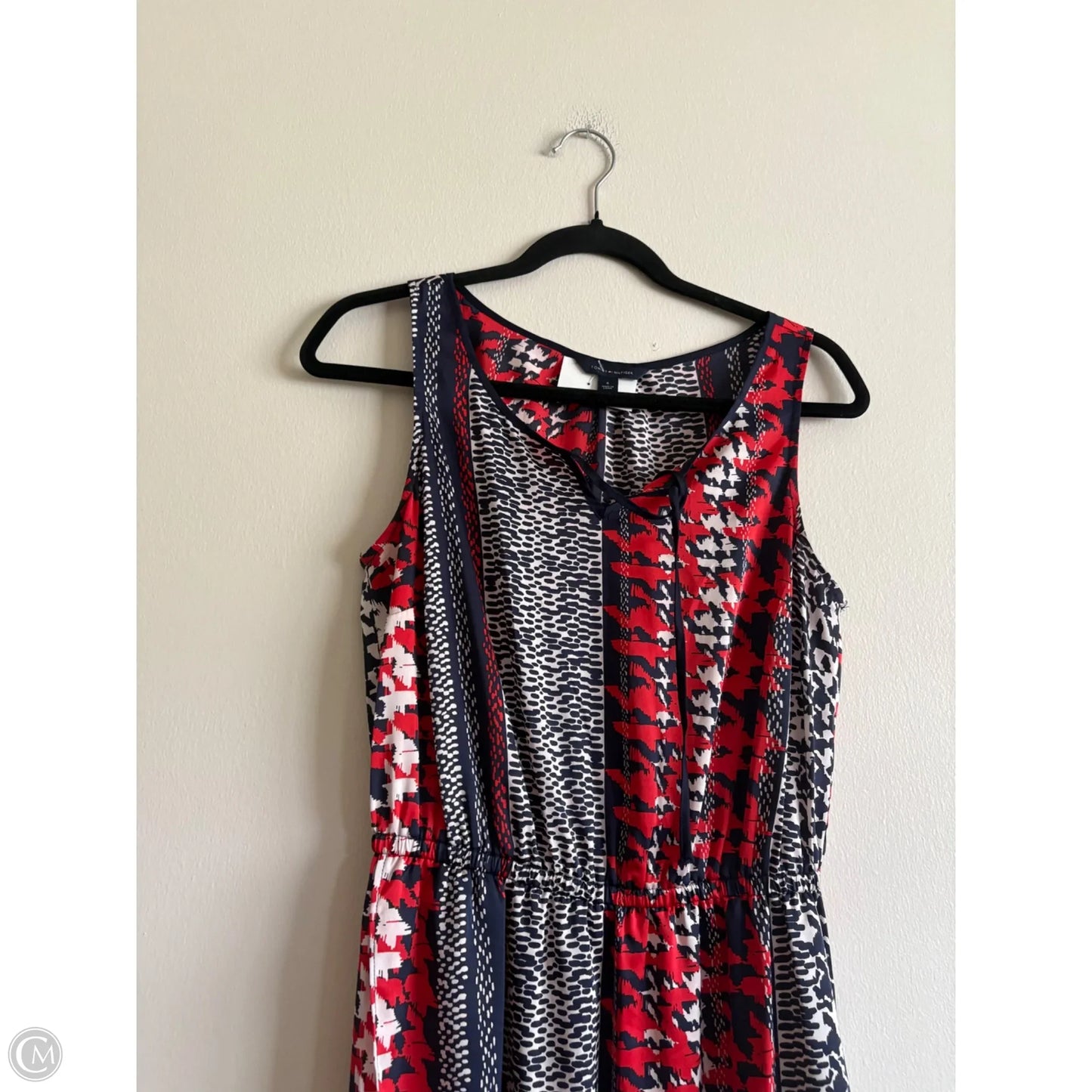 Dress Casual Maxi By Tommy Hilfiger In Blue & Red & White, Size: 6