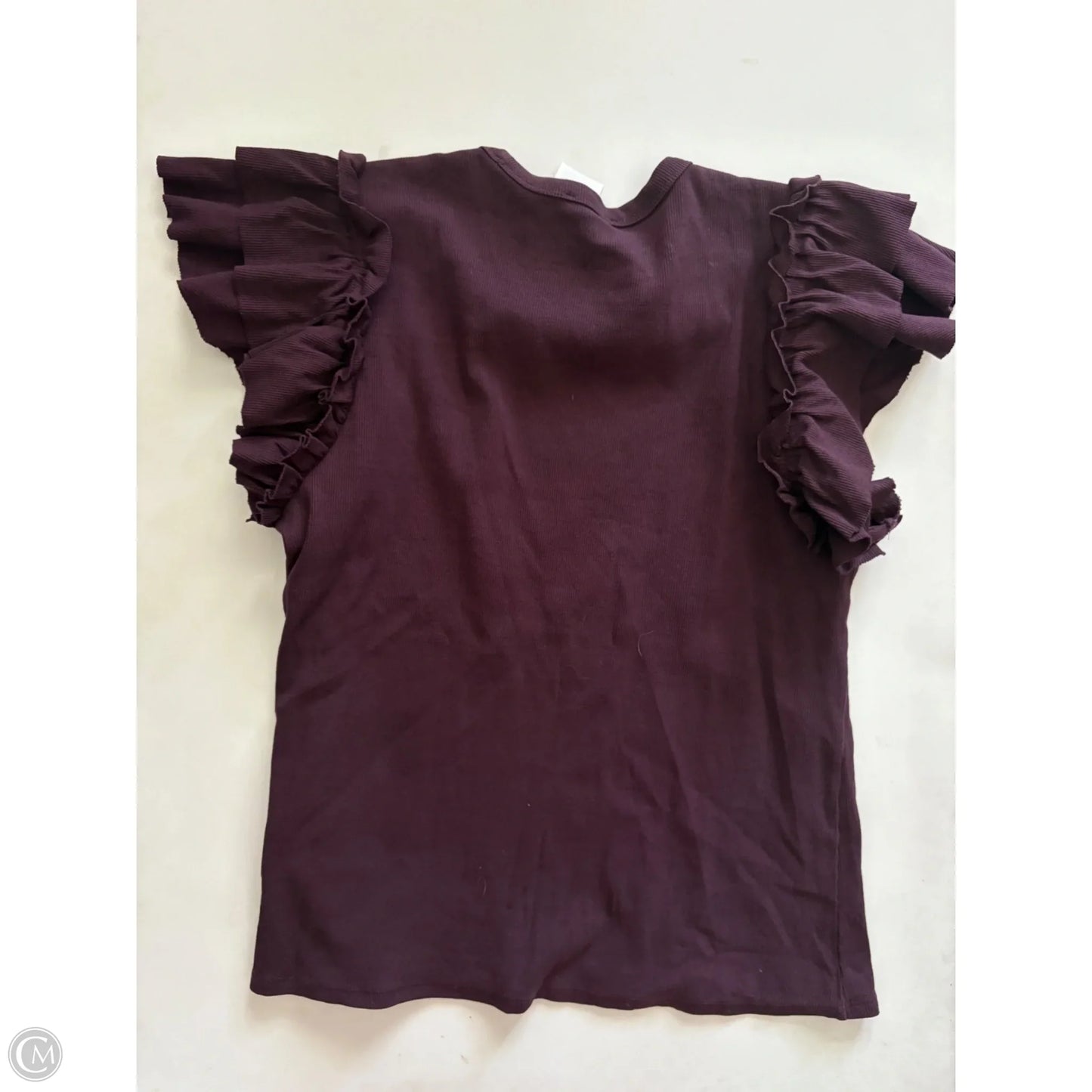 Top Short Sleeve By Express In Purple, Size: Xl