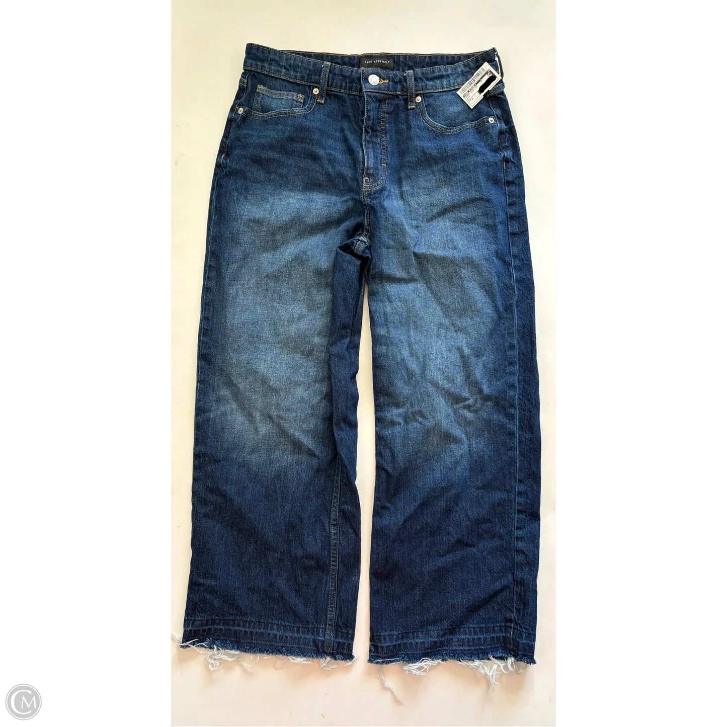 Jeans Wide Leg By Free Assembly In Blue, Size: 8