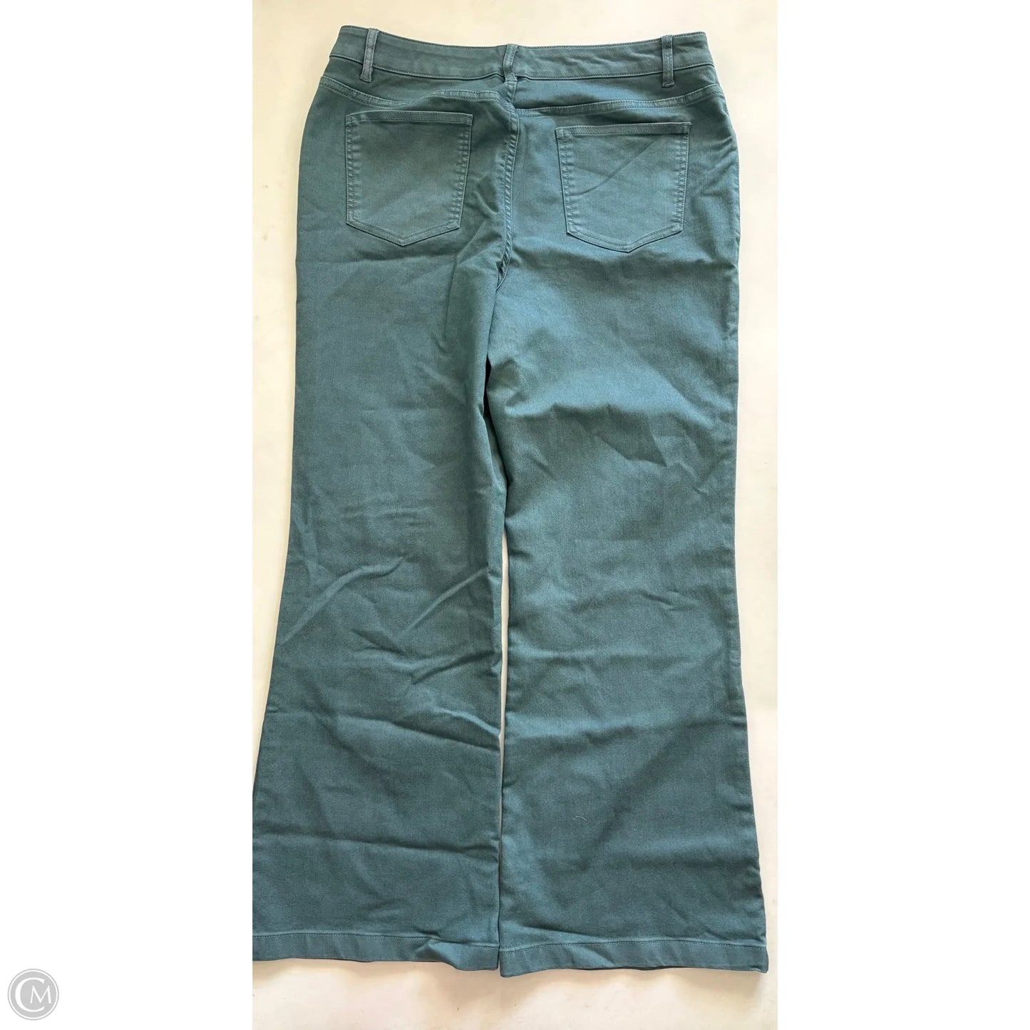 Jeans Flared By Any Body In Green, Size: 14