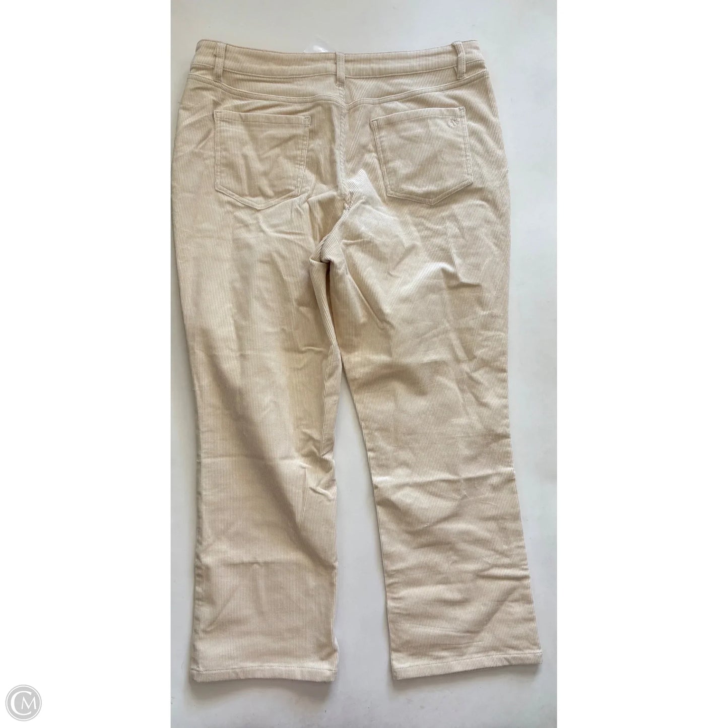 Pants Corduroy By Joan Rivers In Cream, Size: 14