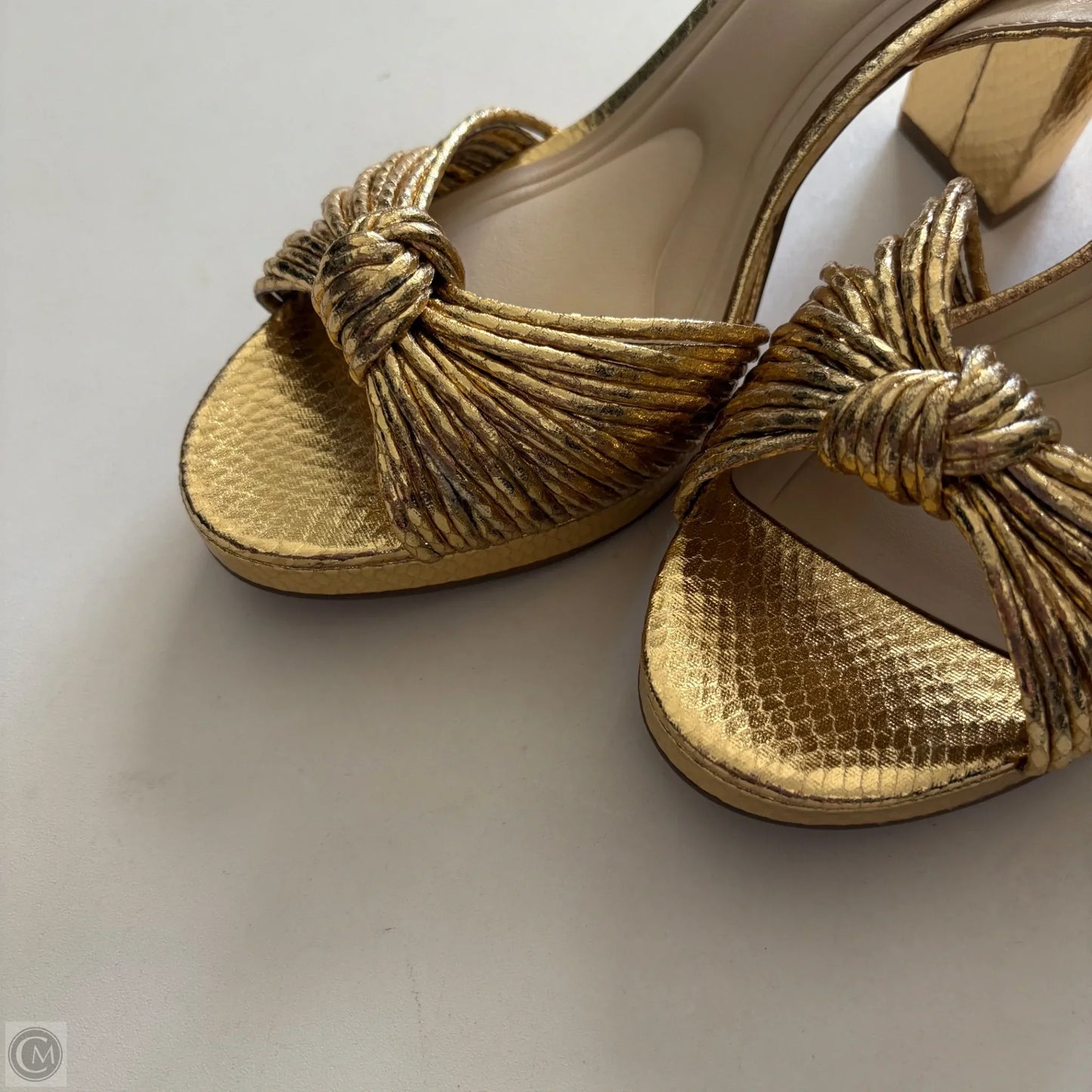 Shoes Heels Block By Jessica Simpson In Gold, Size: 8.5