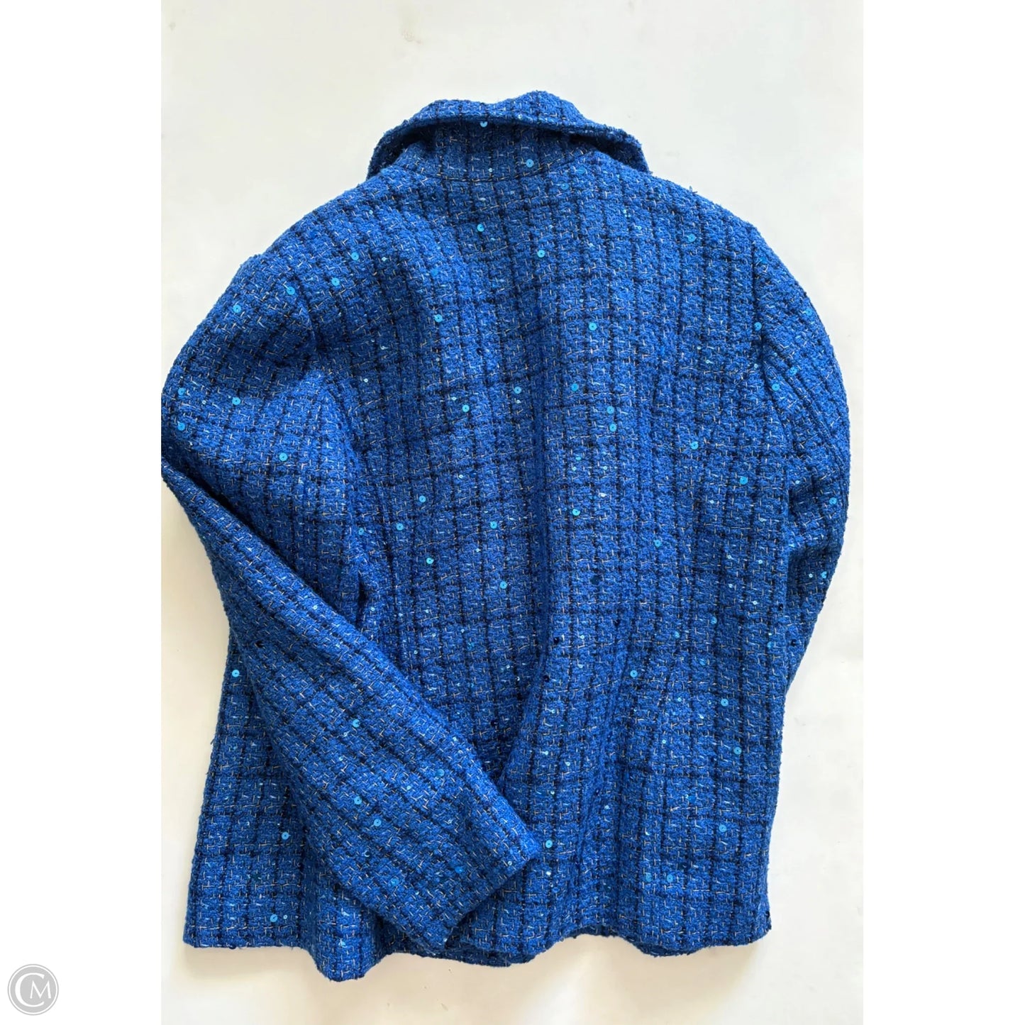 Jacket Fleece By Susan Graver In Blue, Size: 12
