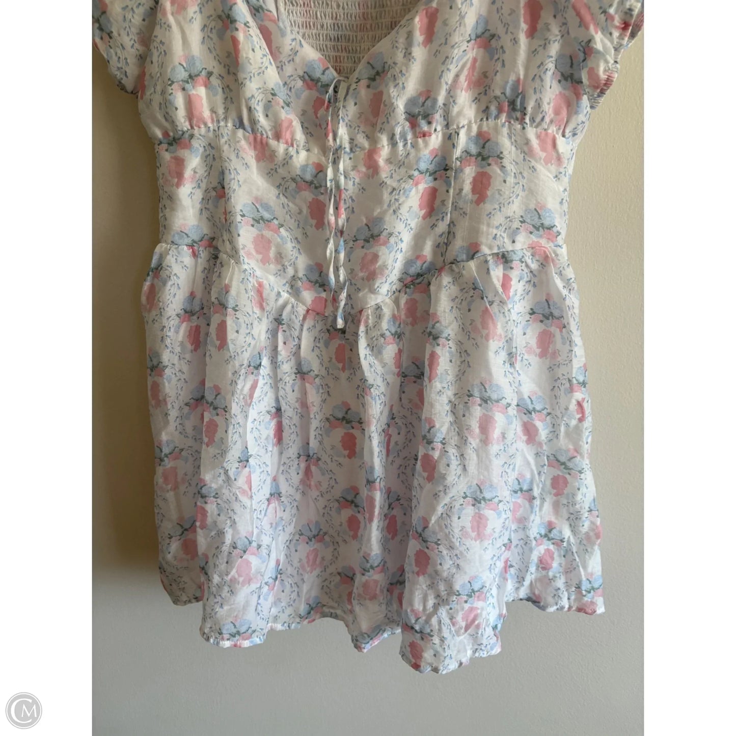 Top Short Sleeve By Celebrity Pink In Floral Print, Size: 3x