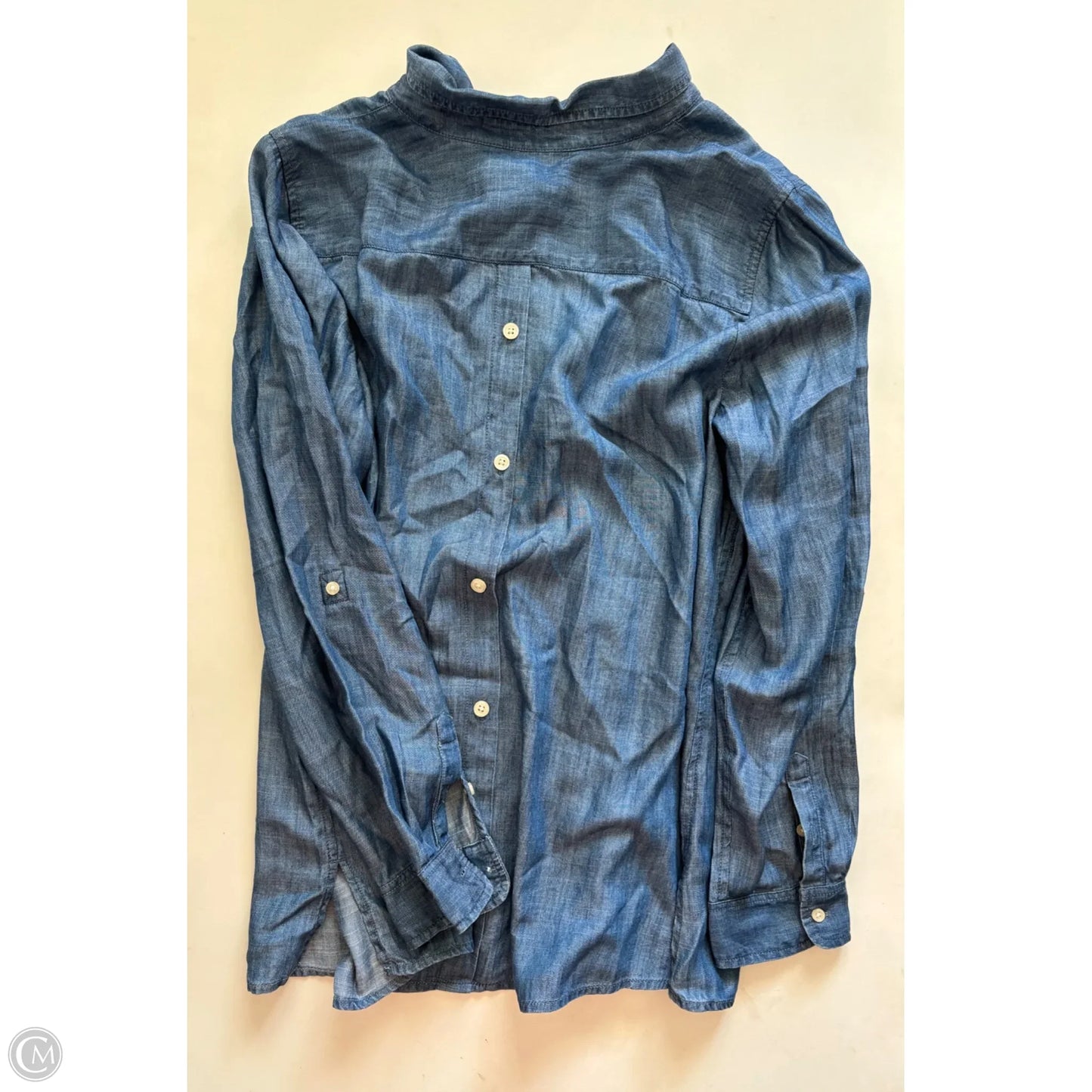 Top Long Sleeve By Talbots In Blue, Size: Xl