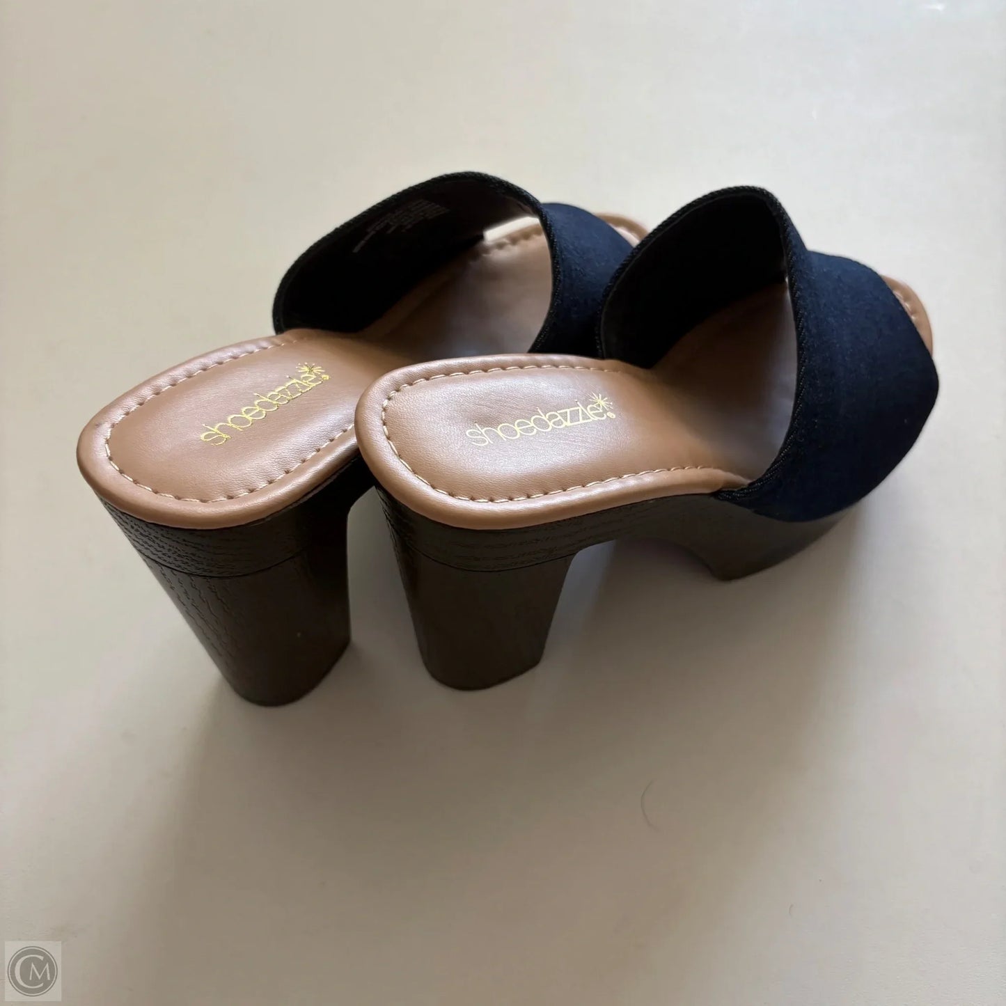 Shoes Heels Block By Shoedazzle In Blue, Size: 8