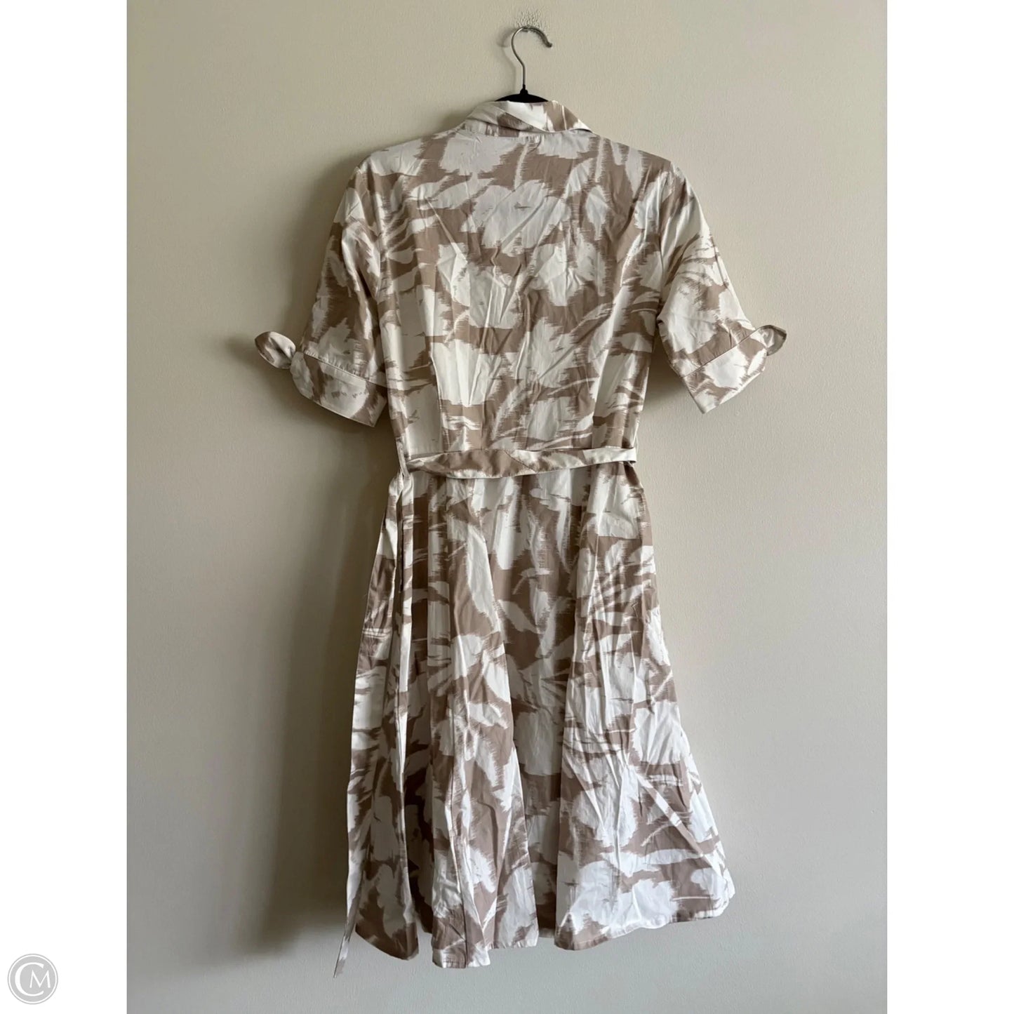Dress Work By Calvin Klein In Tan, Size: 2