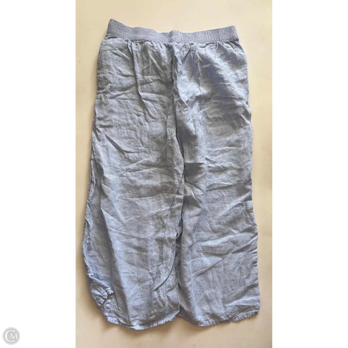 Pants Linen By Tahari In Blue, Size: Xl