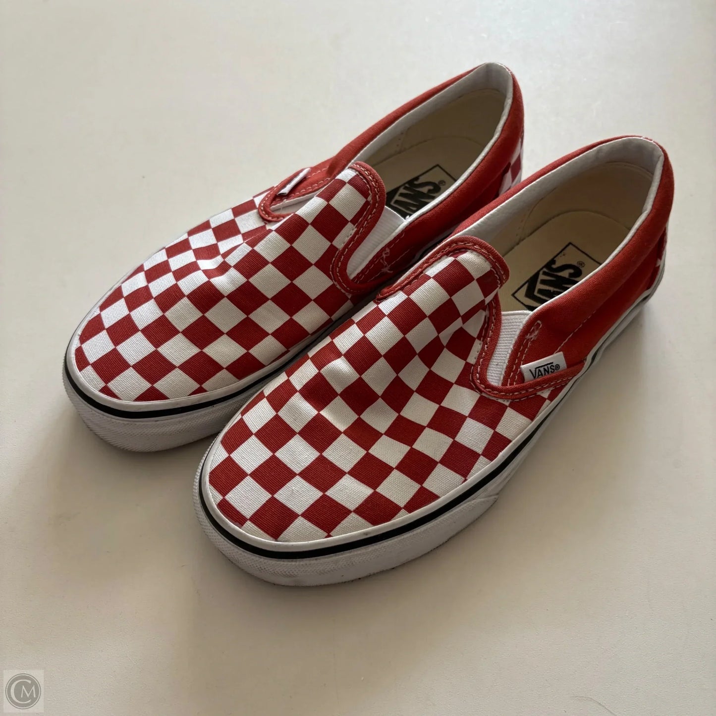 Shoes Flats By Vans In Orange, Size: 7.5