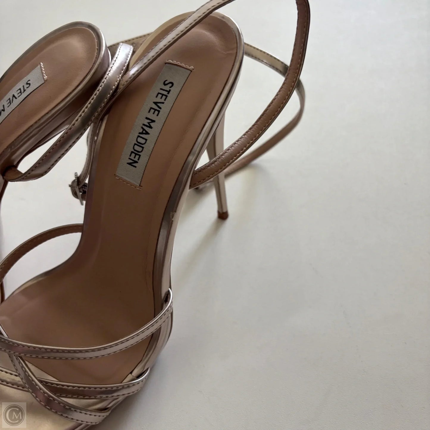 Shoes Heels Kitten By Steve Madden In Silver, Size: 9