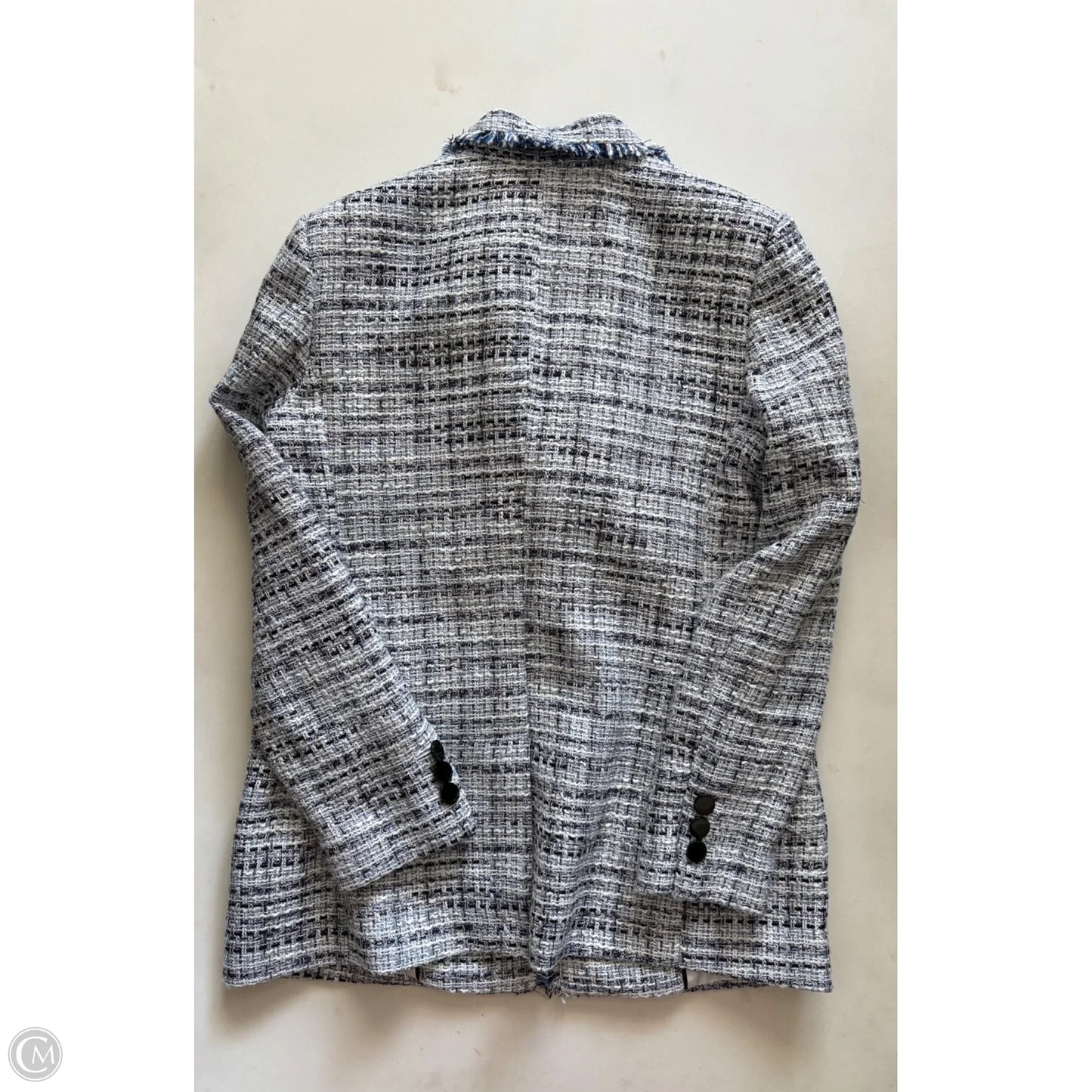 Blazer Designer By Karl Lagerfeld In Blue, Size: 2