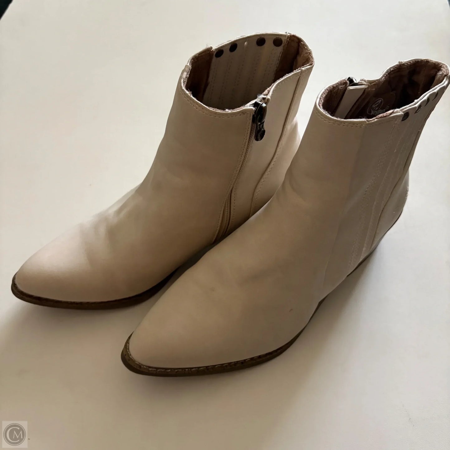 Boots Ankle Heels By Blowfish In Cream, Size: 10
