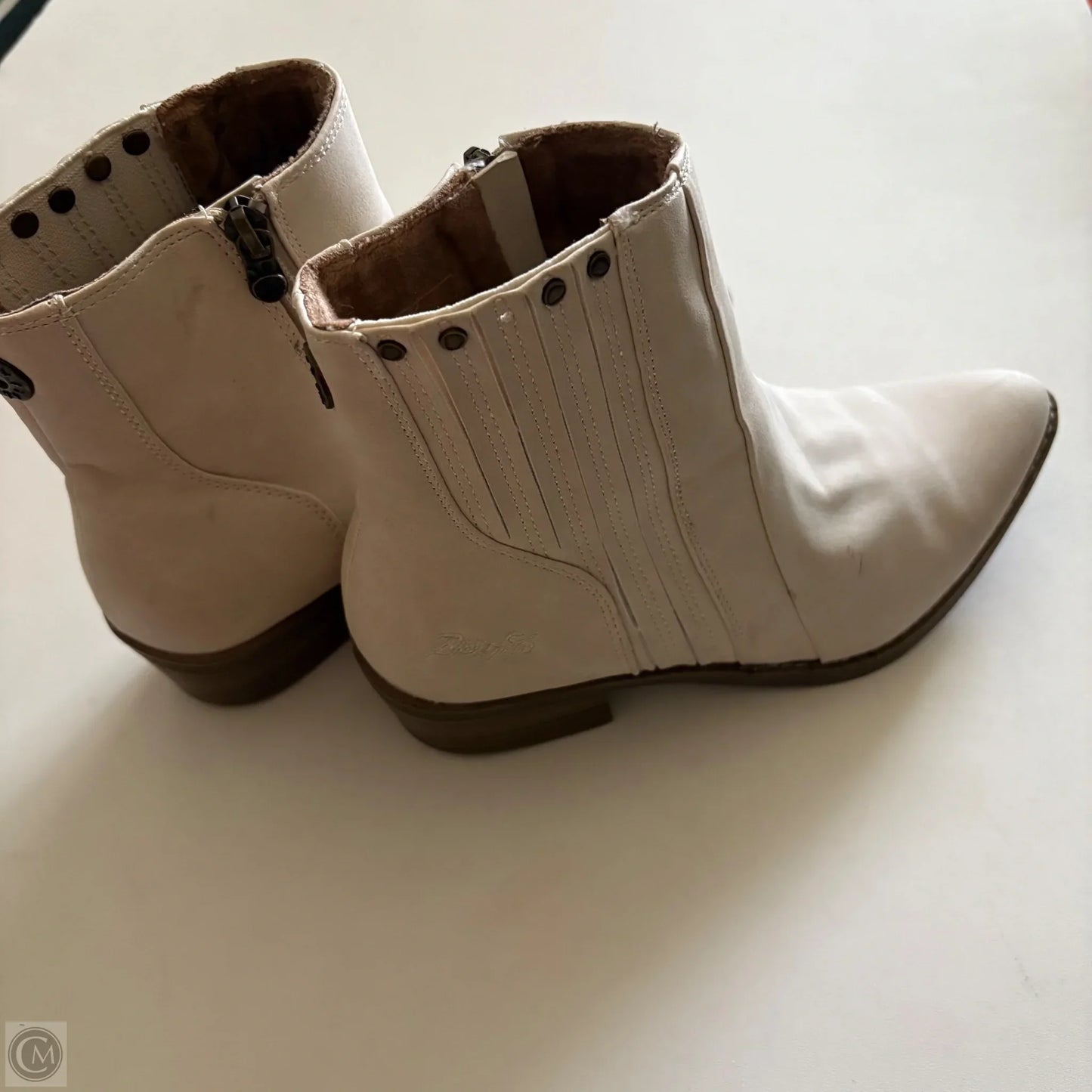 Boots Ankle Heels By Blowfish In Cream, Size: 10
