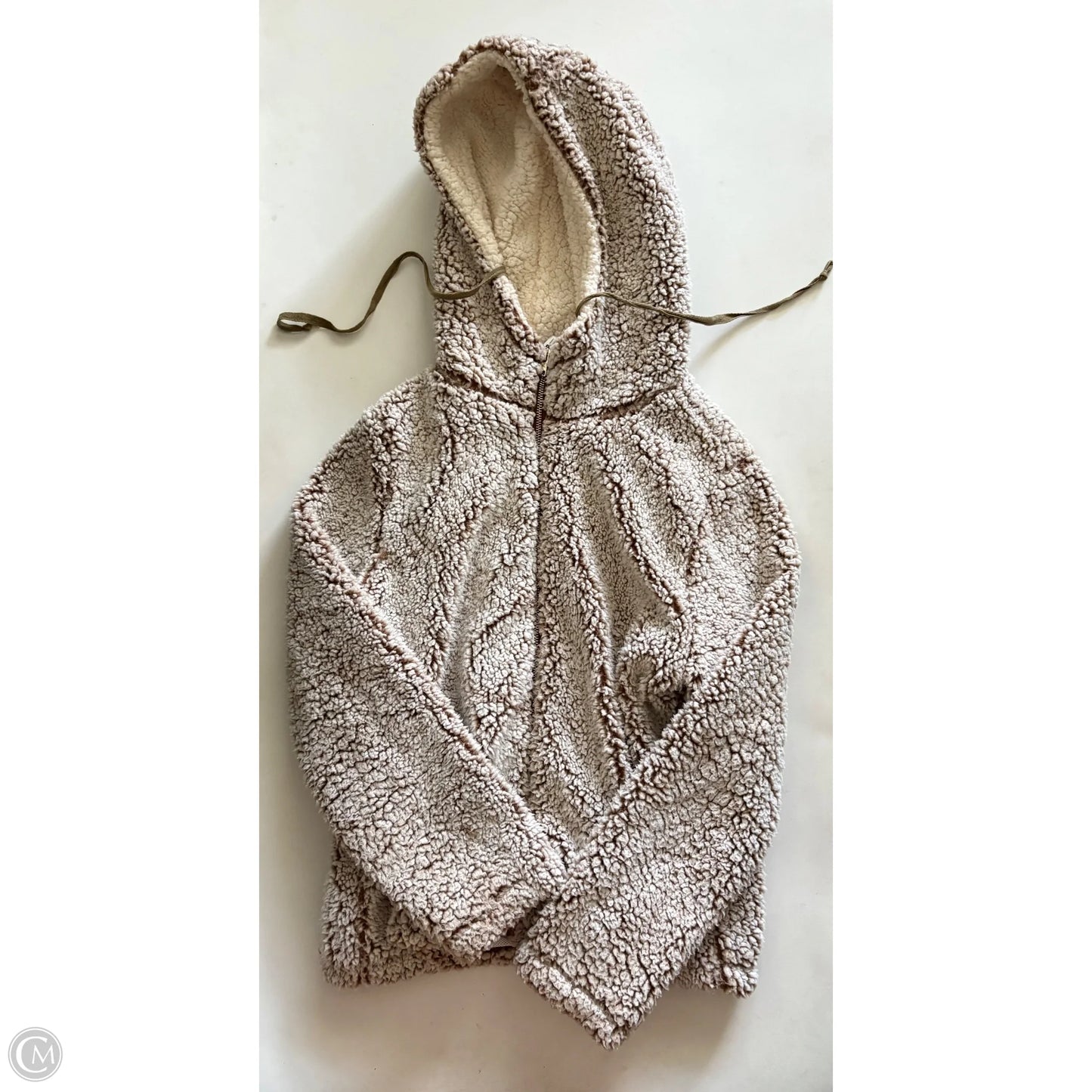 Coat Faux Fur & Sherpa By jordannen In Cream, Size: L