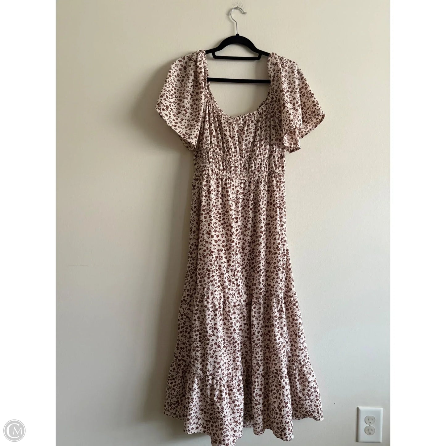 Dress Casual Maxi By Blush In Cream, Size: Xl
