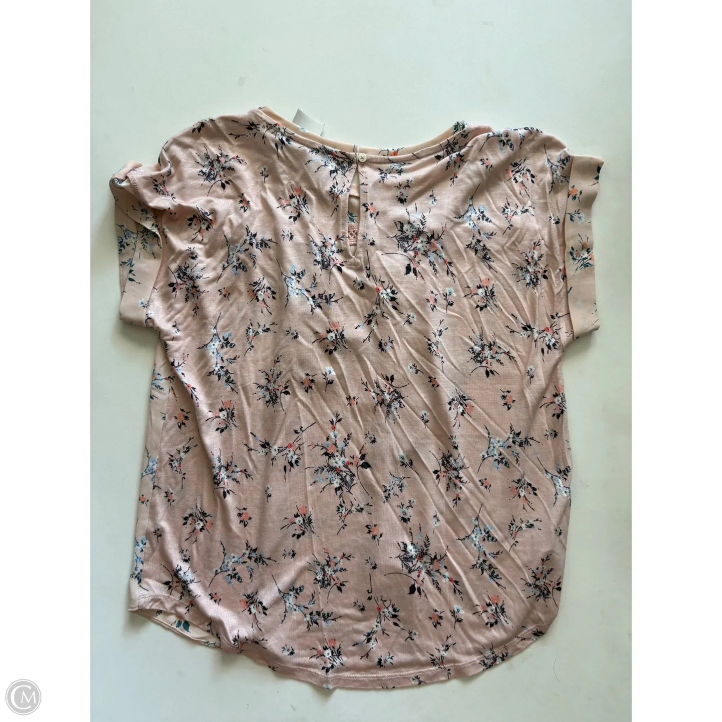 Top Short Sleeve By Loft In Peach, Size: Xs