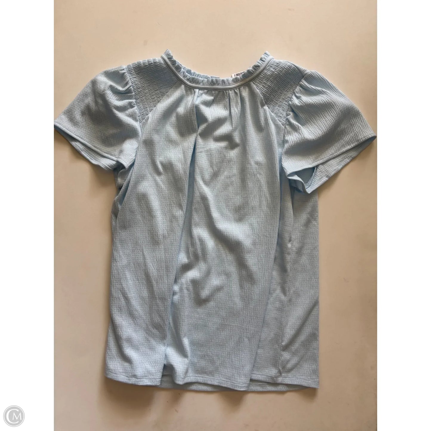 Top Short Sleeve By Loft In Blue, Size: Xs