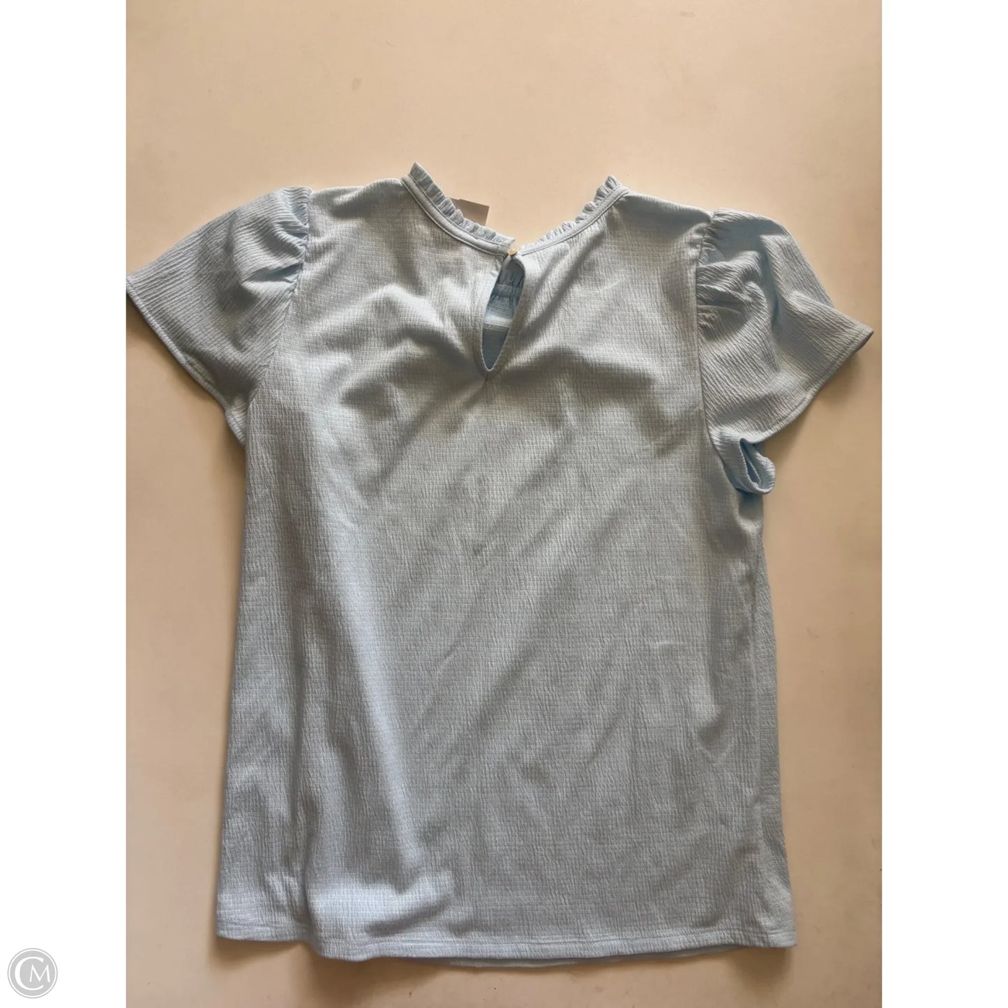 Top Short Sleeve By Loft In Blue, Size: Xs