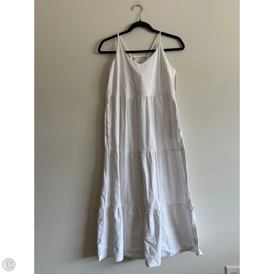 Dress Casual Midi By Old Navy In White, Size: M