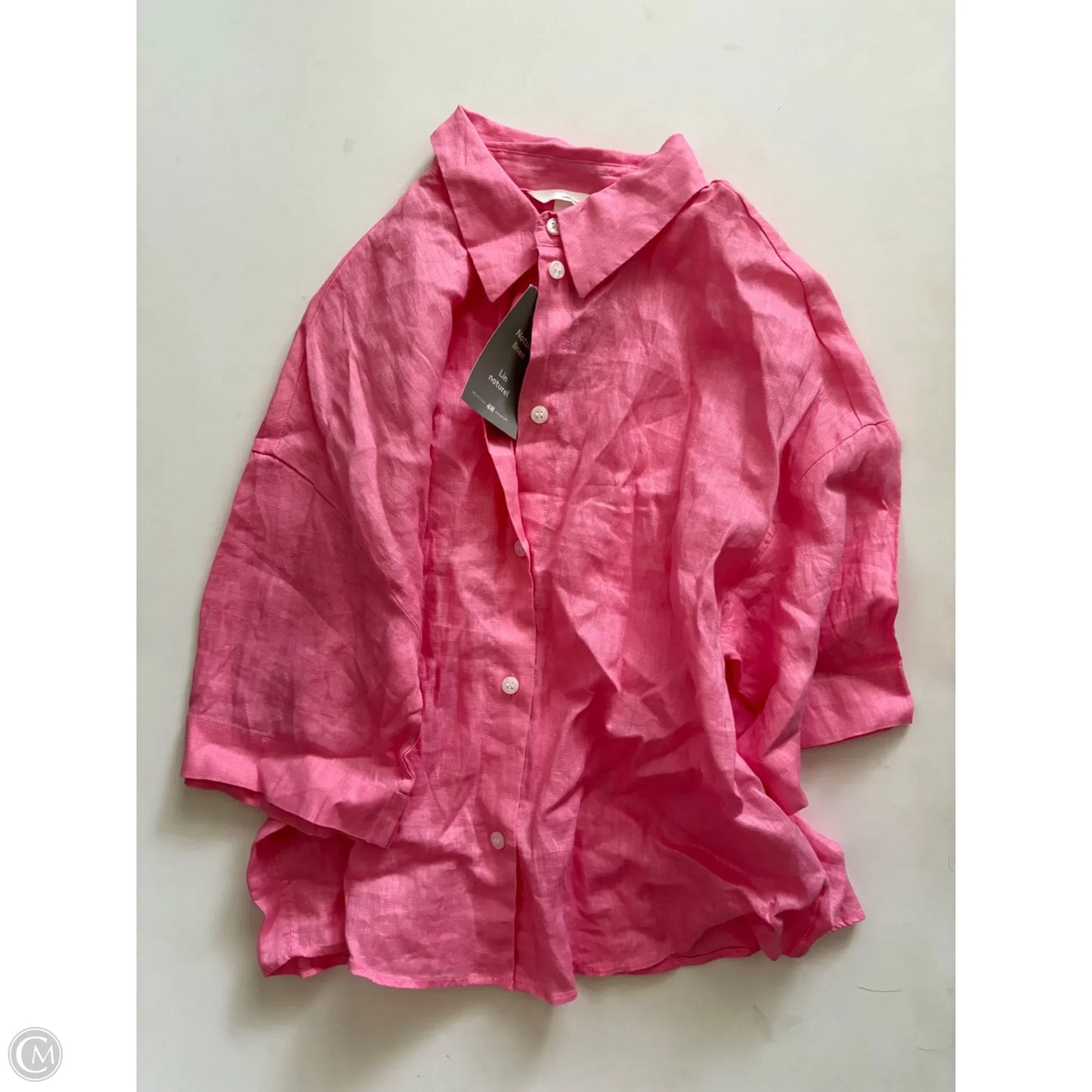 Top Short Sleeve By H&m In Pink, Size: S
