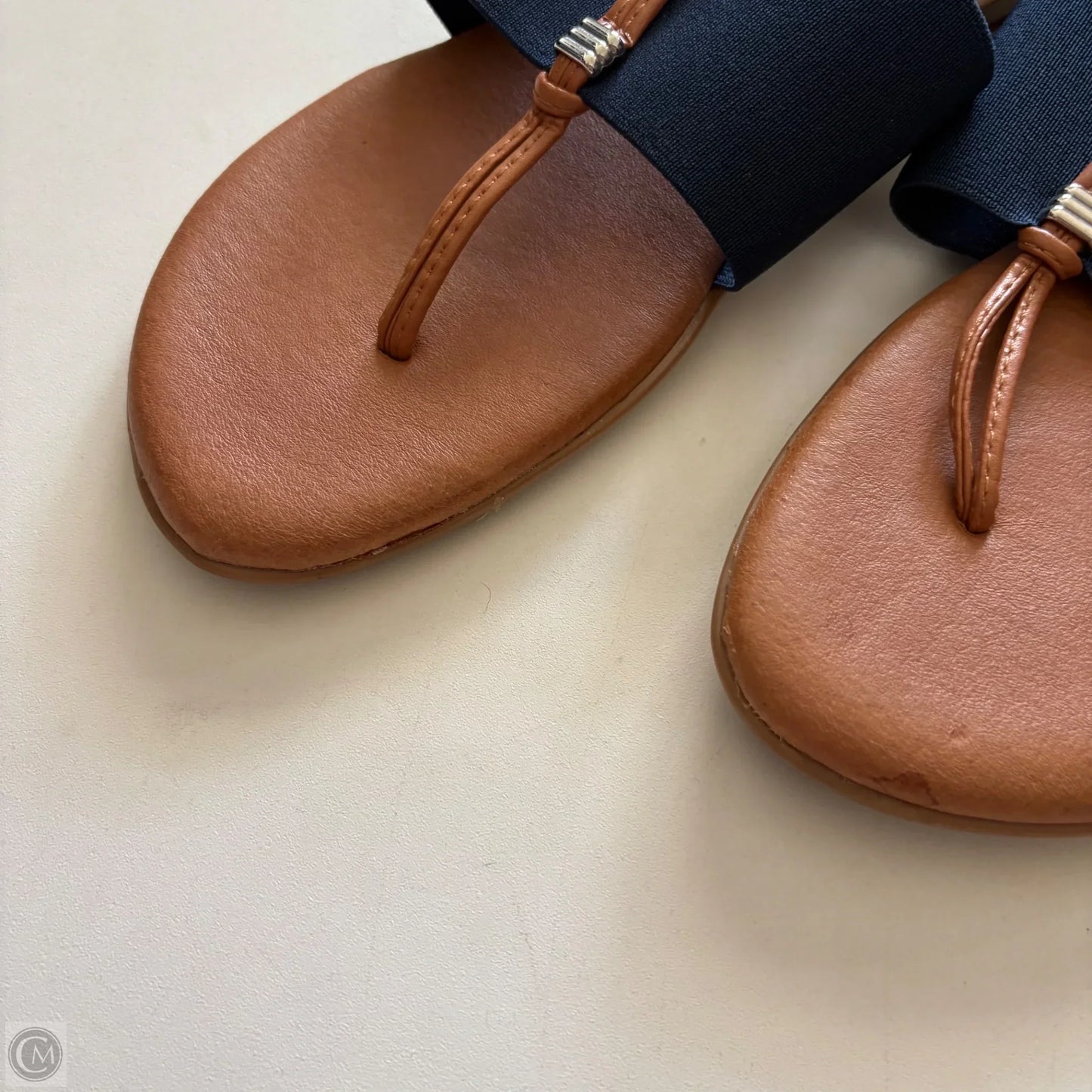 Sandals Flip Flops By Andrea In Navy, Size: 9