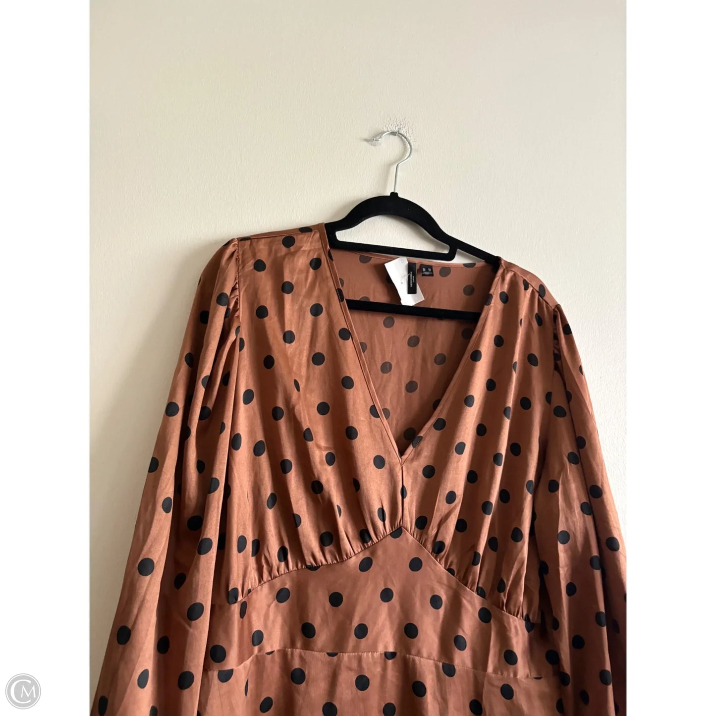 Dress Work By Vero Moda In Polkadot Pattern, Size: 18