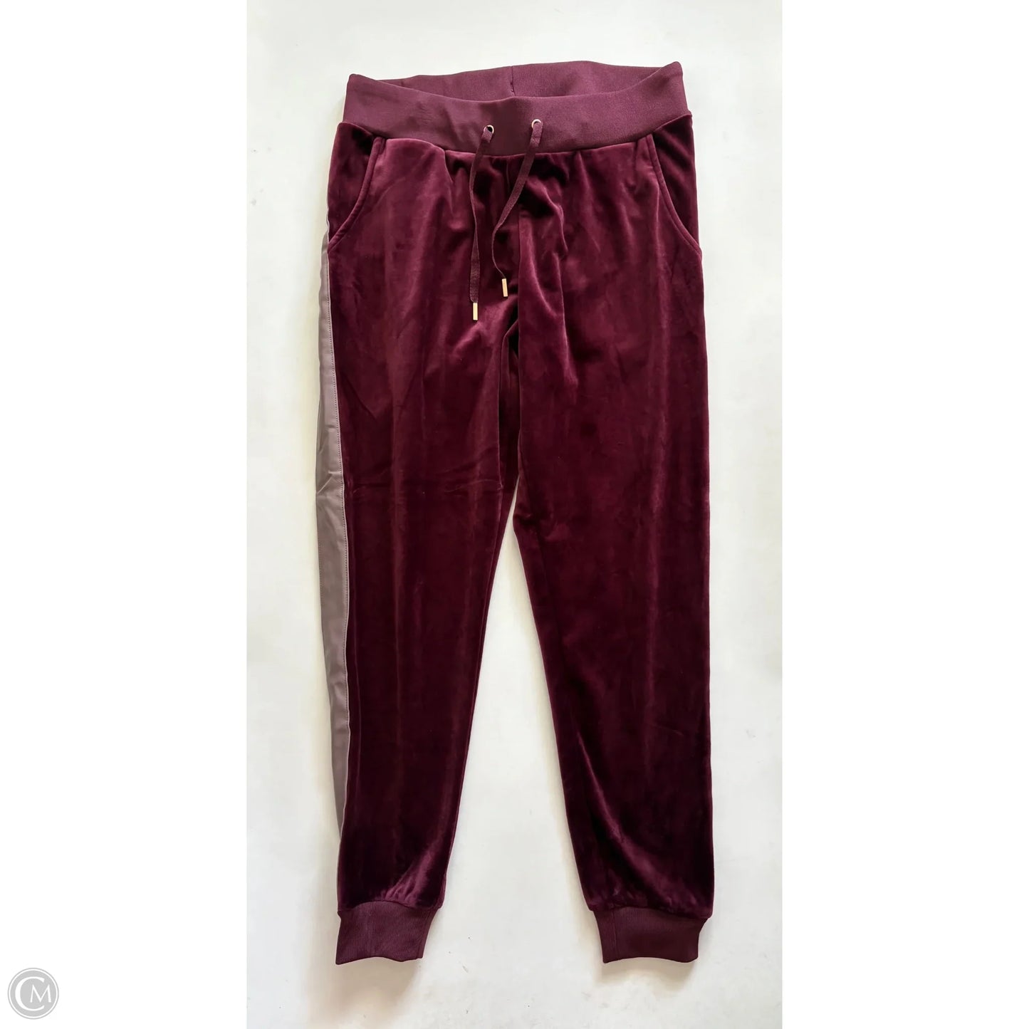 Athletic Pants 2pc By White Mark In Maroon, Size: M