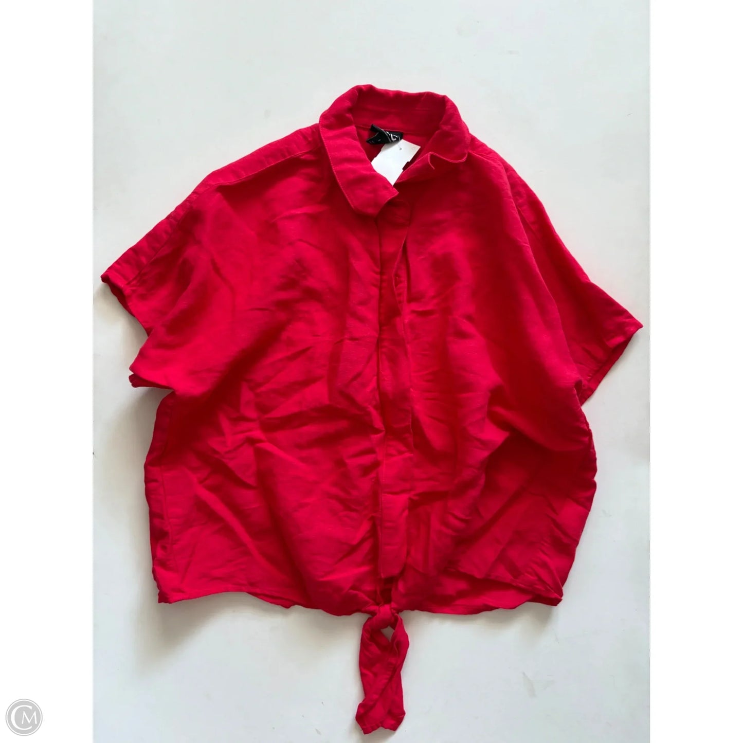 Top Short Sleeve By Inc In Red, Size: S