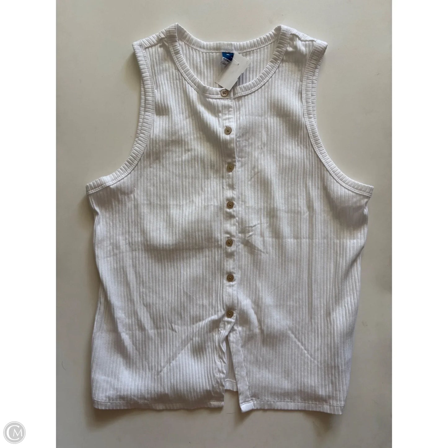 Top Sleeveless By Old Navy In White, Size: Xl