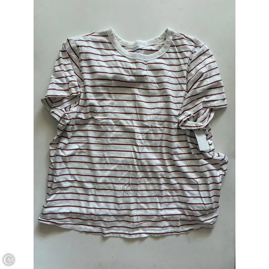Top Short Sleeve By Old Navy In Striped Pattern, Size: 2x