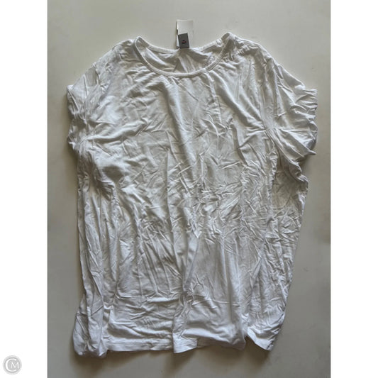 Top Short Sleeve By Old Navy In White, Size: 2x