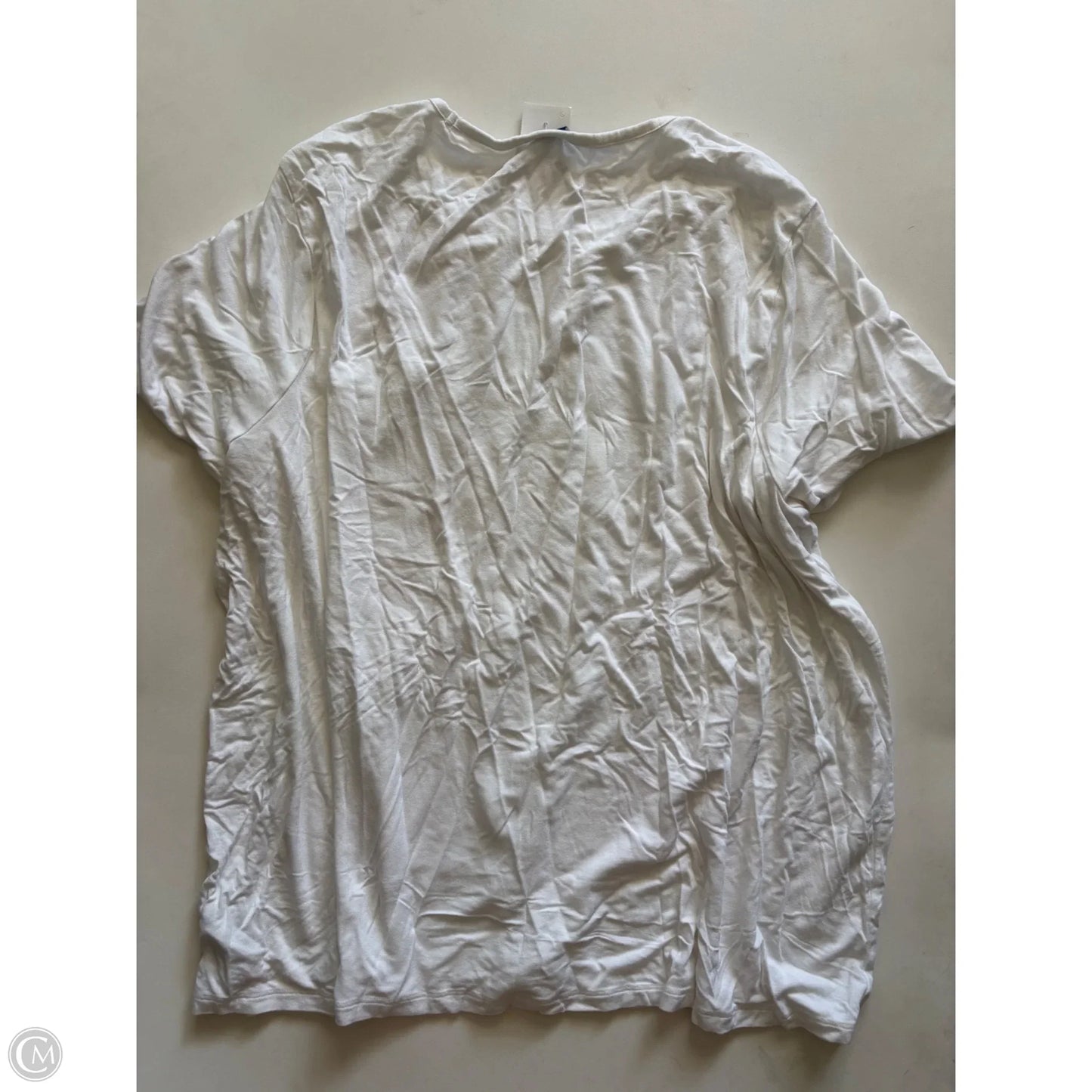 Top Short Sleeve By Old Navy In White, Size: 2x