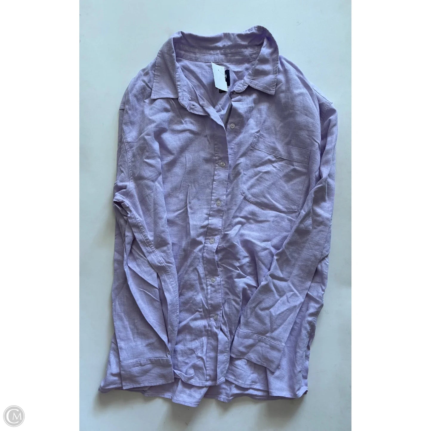 Top Long Sleeve By Gap In Purple, Size: Xl