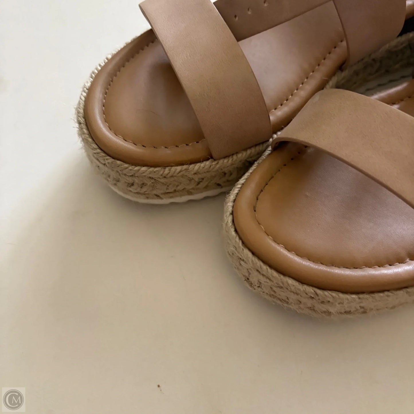 Sandals Heels Block By Soda In Brown, Size: 10
