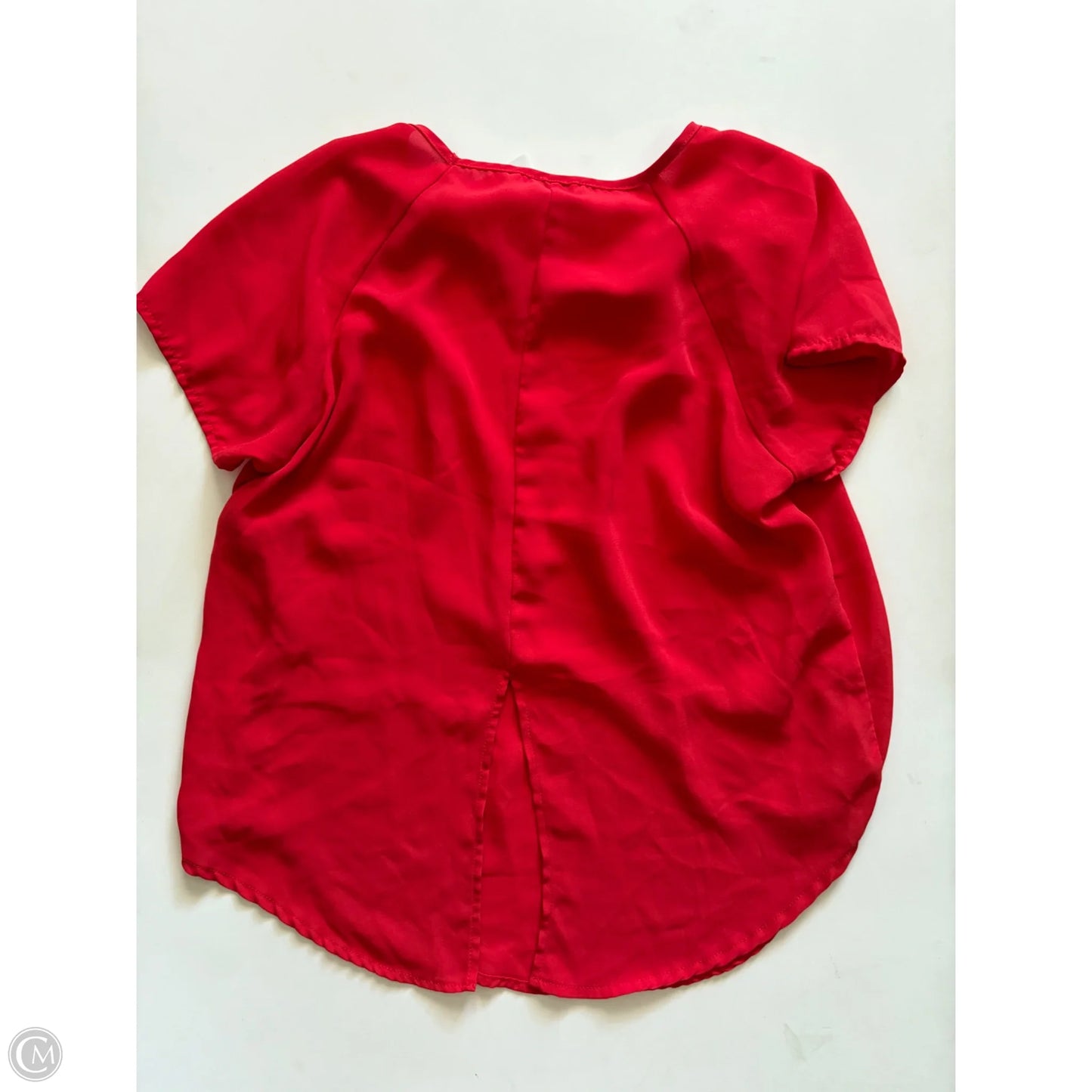 Blouse Short Sleeve By Lily White In Red, Size: M